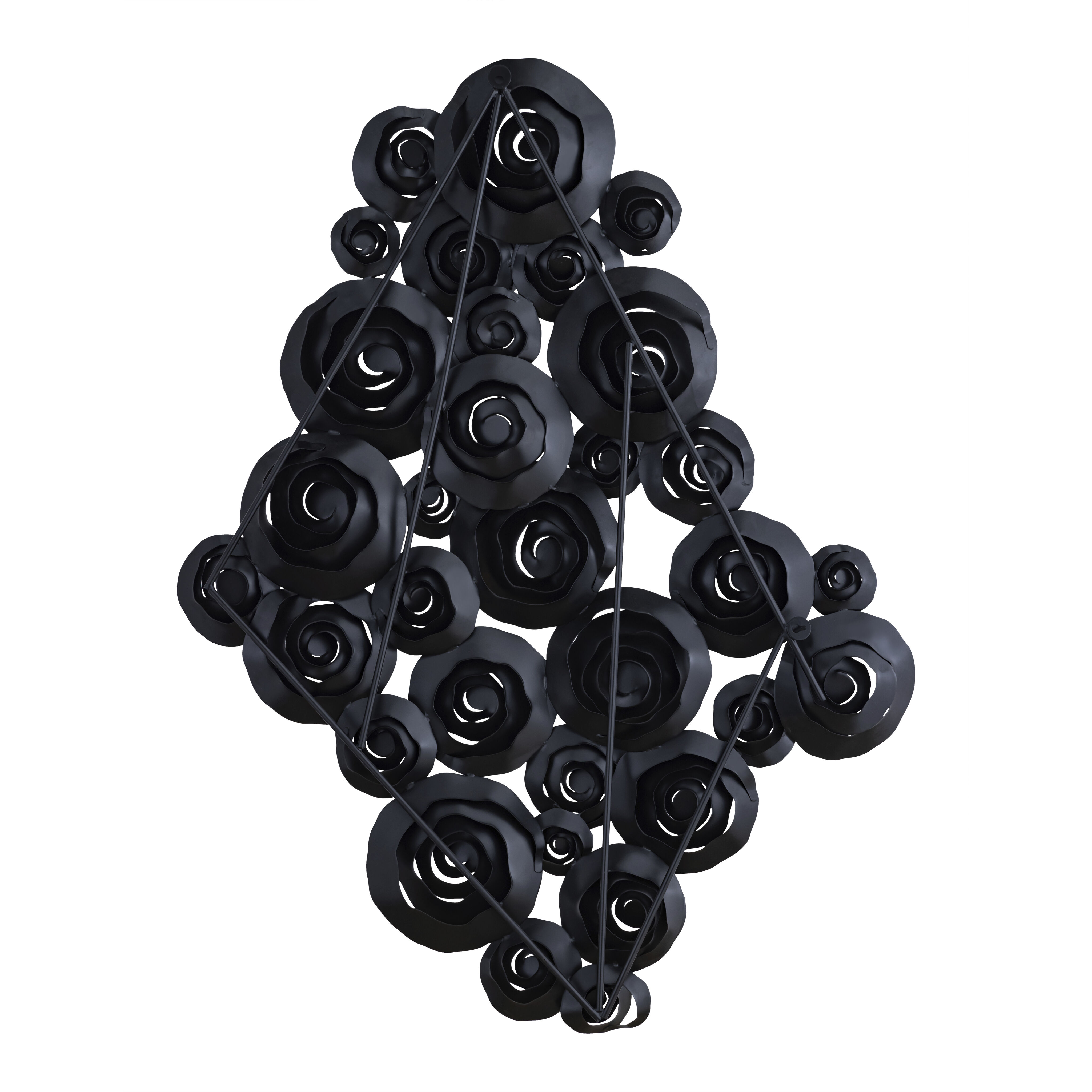 Brando Matte Black Dimensional Wall Art