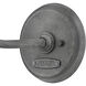 Troyer Outdoor Wall Mount Lantern in Aged Zinc