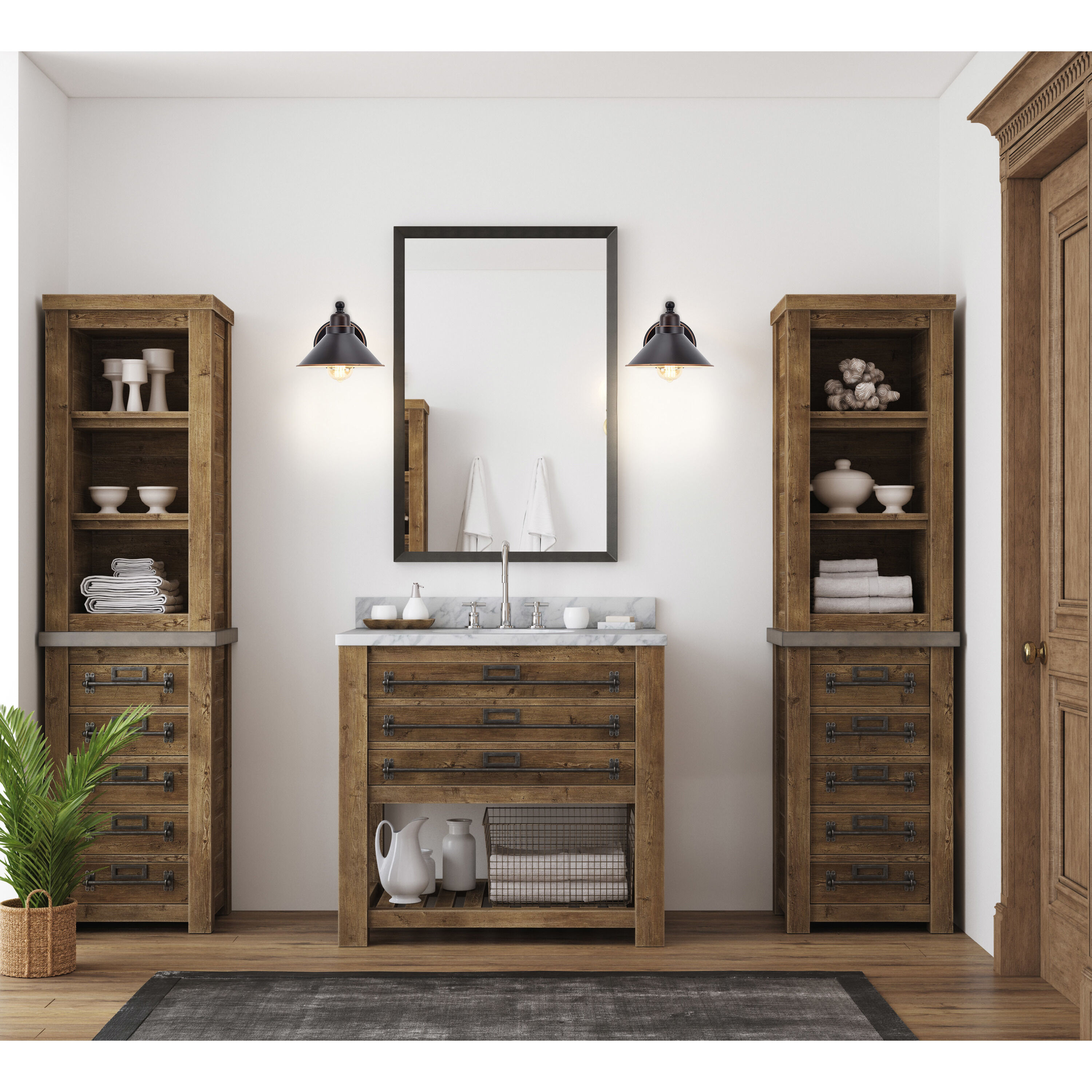 Bridgeview 1 Light 9 inch Mission Dust Bronze Wall Sconce Wall Light