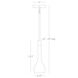 Axis 1 Light 4 inch Blackened Antique Nickel with Matte Black Pendant Ceiling Light