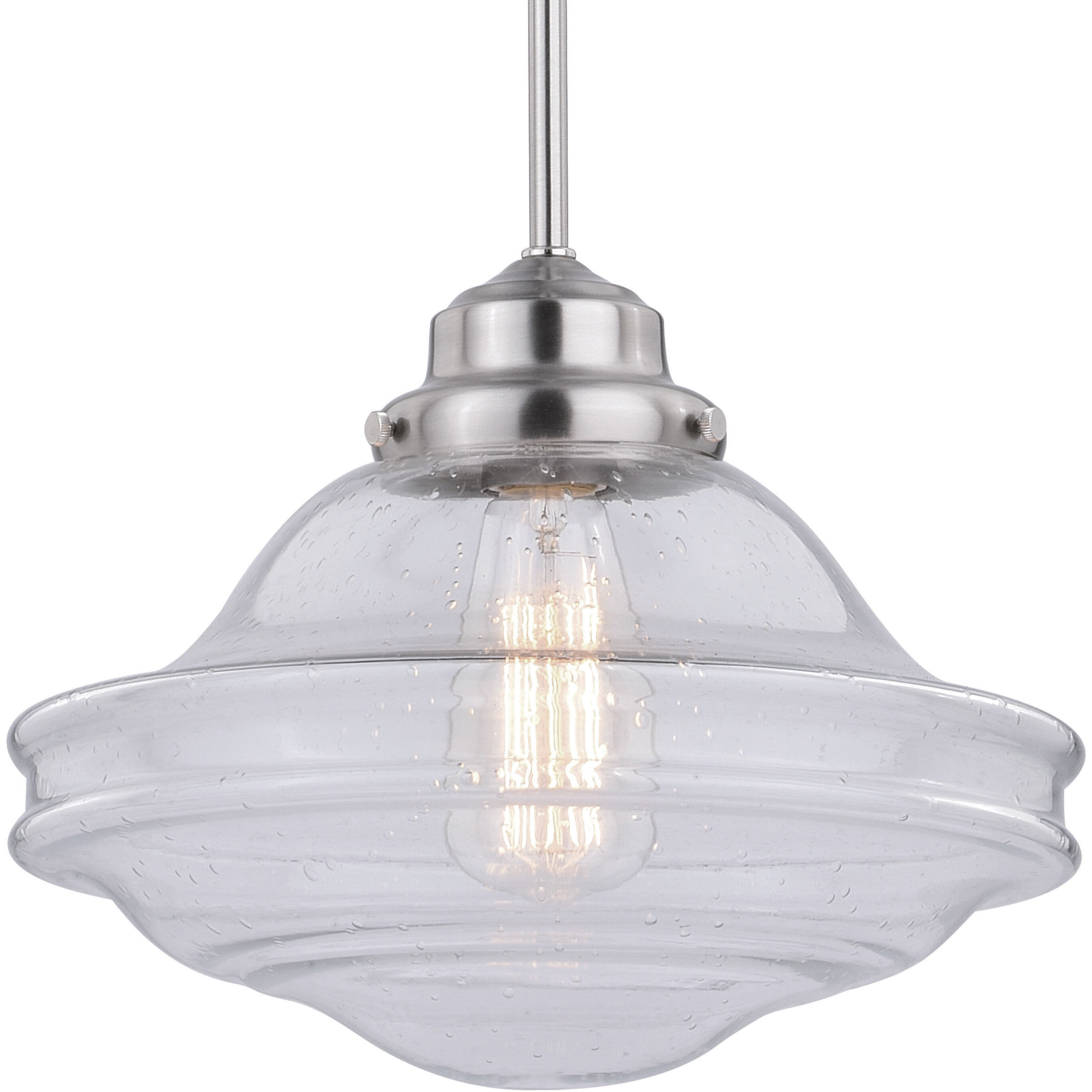 Huntley LED 12 inch Satin Nickel Pendant Ceiling Light
