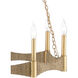 Mallorca 8 Light 32 inch Dark Contemporary Gold Leaf Chandelier Ceiling Light