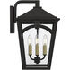 Jaxon 4 Light 17.25 inch Western Bronze Outdoor Wall Lantern