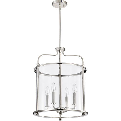 Yorktown 4 Light 16 inch Polished Nickel Pendant Ceiling Light