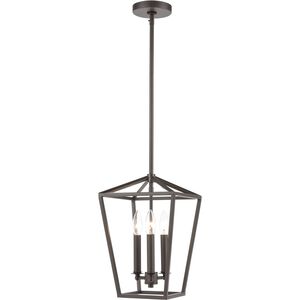 Fairfax 3 Light 9 inch Oil Rubbed Bronze Mini Pendant Ceiling Light