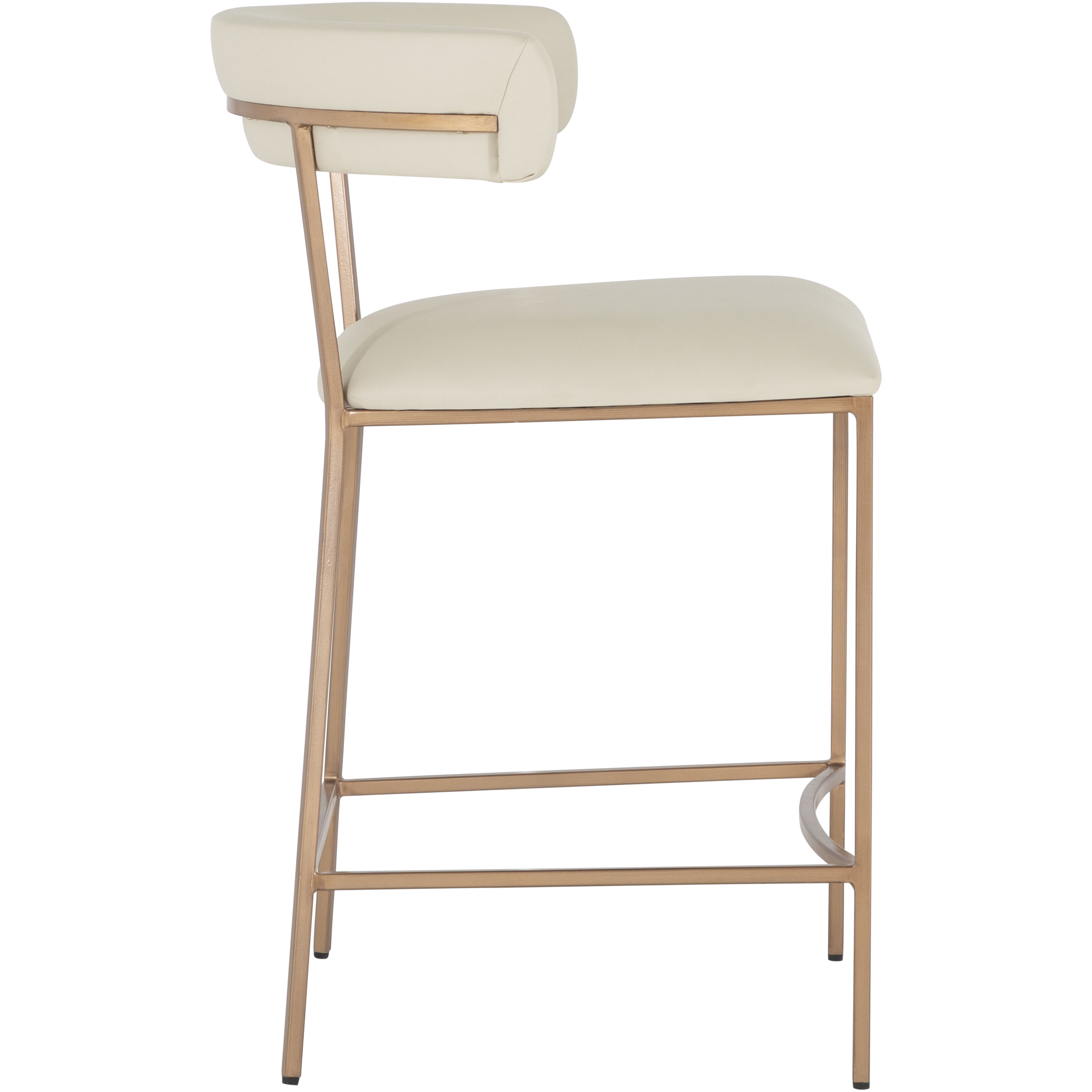 Matlock 36.75 inch White & Ivory / Yellow Bar Counter Stool