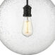 Beacon 1 Light 14 inch Matte Black Pendant Ceiling Light