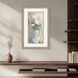 Elegance Unfolded Blue and Beige and Green and Pink Framed Art