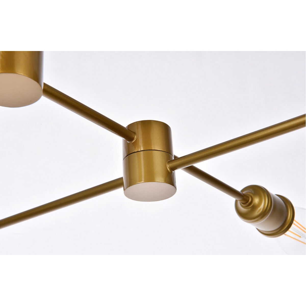 Xavier 6 Light 31 inch Brass Pendant Ceiling Light