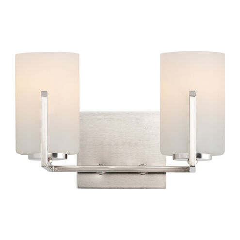 Dart 2 Light 13 inch Satin Nickel Vanity Light Wall Light