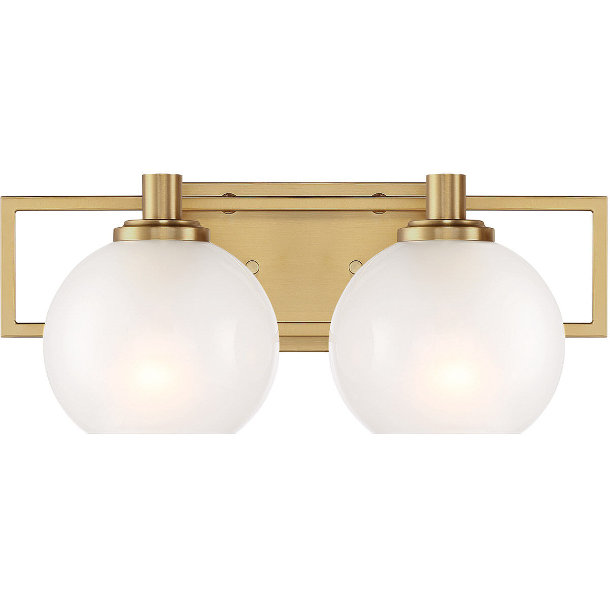 Brushed gold 2 light vanity light hotsell