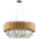 Seneca Falls 8 Light 34 inch Matte Gold Chandelier Ceiling Light