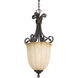 Le Jardin 1 Light 12 inch Espresso Hall & Foyer Ceiling Light