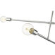 Modernist 3 Light 4.75 inch Chrome Chandelier Ceiling Light