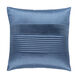Solid Pleated 22 X 22 inch Denim Pillow Kit, Square