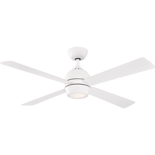 Kwad 52 52 inch Matte White Fan-Uni