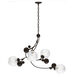 Sprig 4 Light 42 inch Oil Rubbed Bronze Pendant Ceiling Light in Water