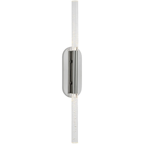 Kelly Wearstler Rousseau LED 4.25 inch Polished Nickel Vanity Sconce Wall Light, Large