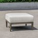 Borneo 16.5 inch Dark Gray and Oyster White Outdoor Ottoman