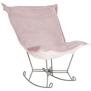 Scroll Puff Rose Rocker Chair, The Bella Collection