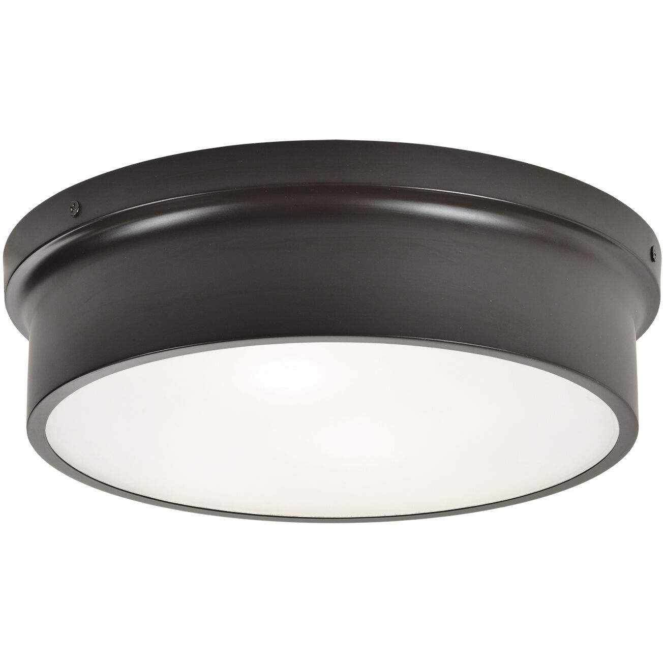 Ciotola 2 Light 12 inch Bronze Flush Mount Ceiling Light