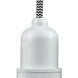 Whitney Bare Bulb 1 Light 2 inch White Mini Pendant Ceiling Light in Zebra, Whitney