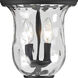 Armstrong 3 Light 12.38 inch Black Outdoor Chain Mount Ceiling Fixture