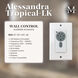 Atlas Alessandra Tropical - LK 48 inch Brushed Nickel with Light Blue Blades Ceiling Fan