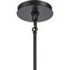 Open Louvers 1 Light 10 inch Matte Black Pendant Ceiling Light