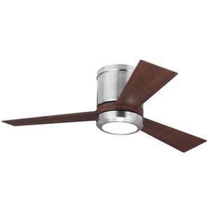 Clarity 42 42 inch Brushed Steel with Teak ABS Blades Ceiling Fan
