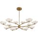 Fleurana 16 Light 54 inch Antique Brass Chandelier Ceiling Light