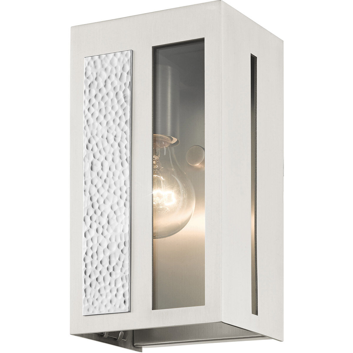 Lafayette 1 Light 9 inch Brushed Nickel Outdoor ADA Wall Lantern