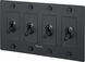 4G Toggle 120-277 Black Light Switch