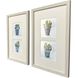 Pot of Herbs Blue and Green and Beige and Multi Framed Art