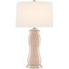 Ondine 30.5 inch 150 watt Blush/Silver Leaf Table Lamp Portable Light