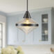 Willard 1 Light 13.5 inch Urban Bronze/Prismatic Glass Pendant Ceiling Light in Clear Prismatic Glass