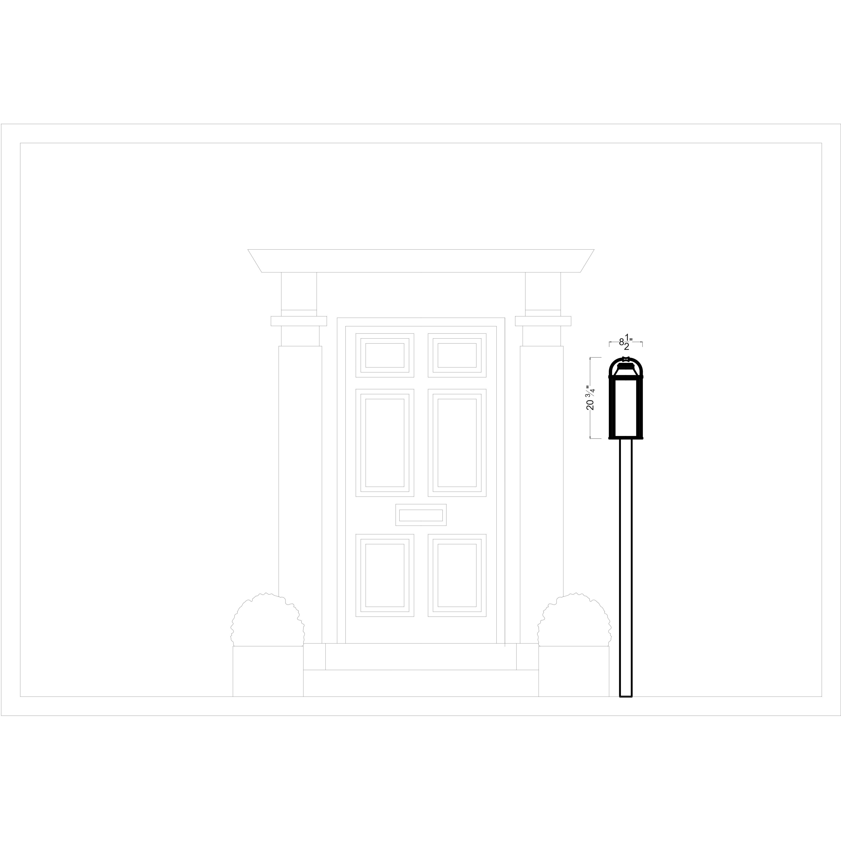 Sean Lavin Wellsworth 3 Light 20.75 inch Painted Distressed Brass Outdoor Post Lantern