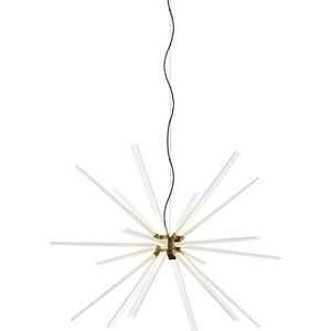 Photon LED 48 inch Aged Brass Chandelier Ceiling Light in LED 90 CRI 3000K, Title 24, Integrated LED