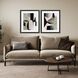 Abstract Collection Modern Rubbed Matte Espresso Wood With Honeycomb Embossing Framed Art