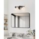 Valentina 2 Light 15 inch Matte Black Vanity Light Wall Light