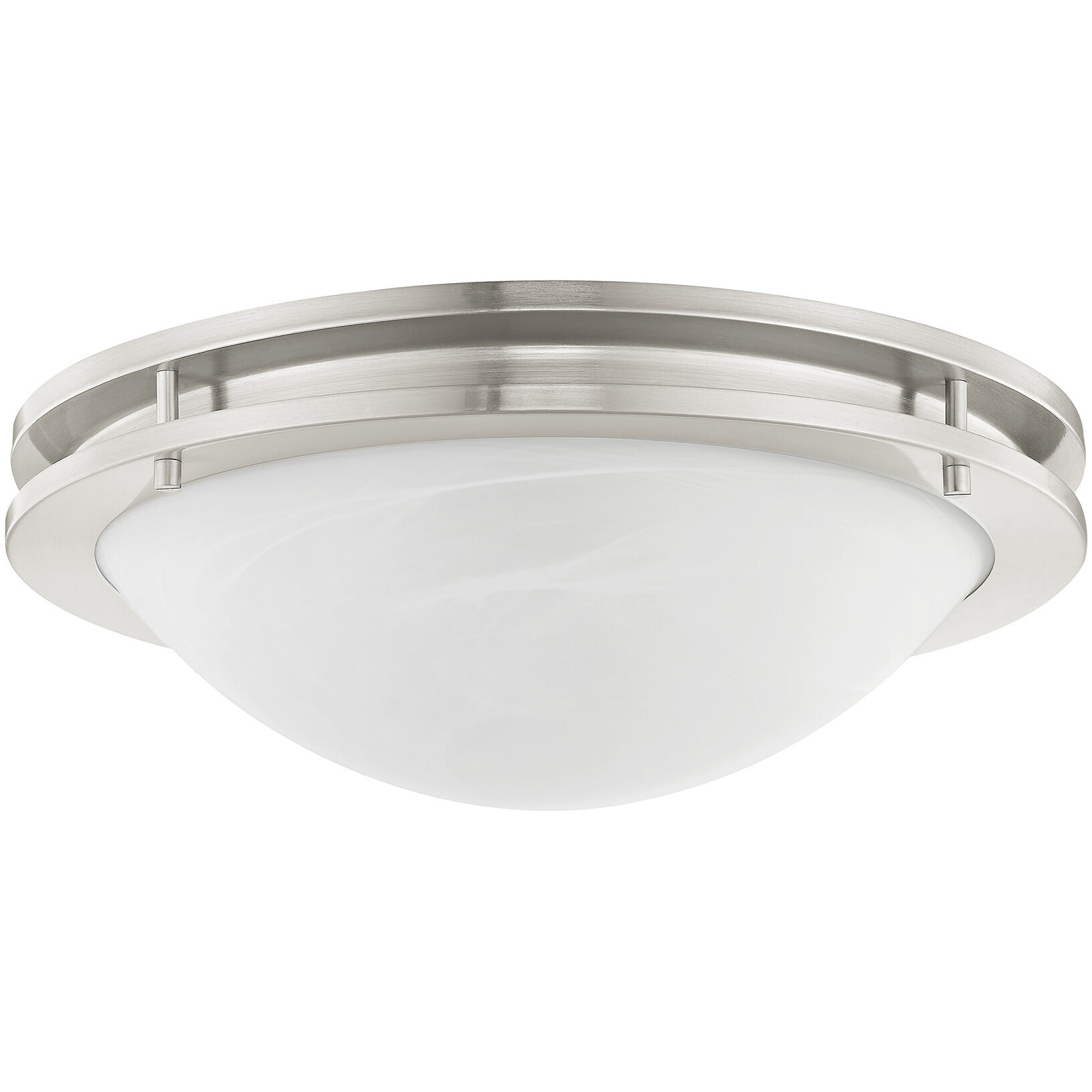 Ariel 3 Light 17 inch Brushed Nickel Flush Mount Ceiling Light