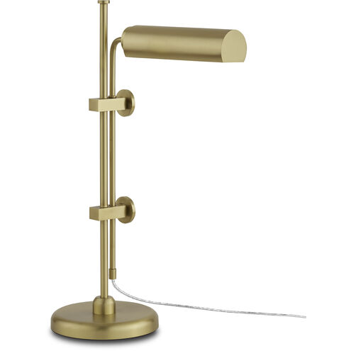 Satire 23 inch 10.00 watt Brushed Brass Table Lamp Portable Light
