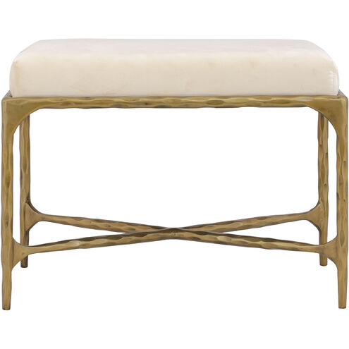 Seville Brass and Bone Bench, Short