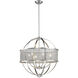 Colson 26 inch 60.00 watt Pewter Chandelier Ceiling Light