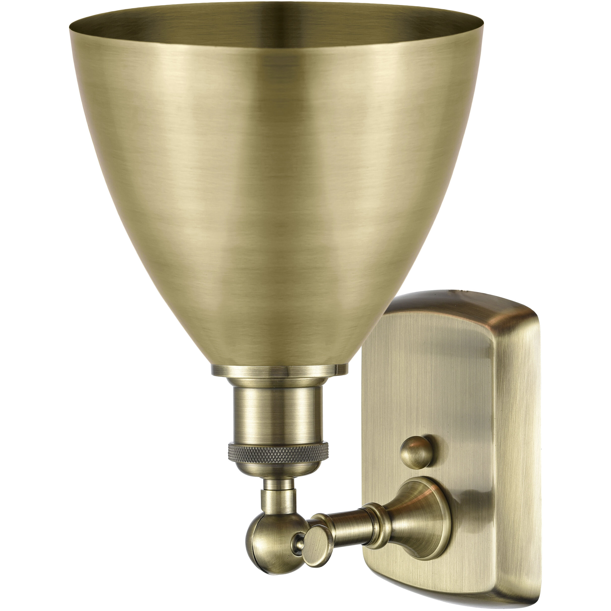 Ballston Dome 1 Light 8 inch Antique Brass Sconce Wall Light