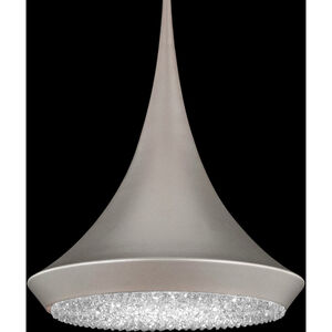 Verita LED 18 inch Soft Silver Pendant Ceiling Light in Antique Silver, Schonbek Signature