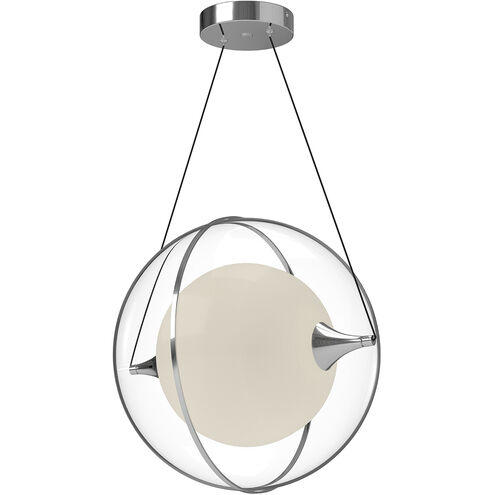 Aries LED 16 inch Chrome Pendant Ceiling Light