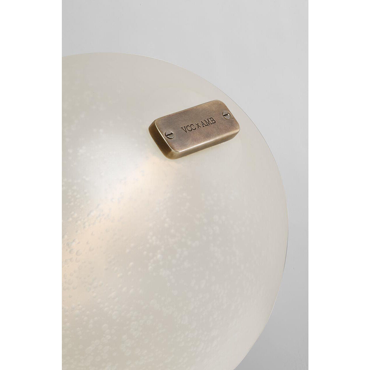 Anne-Marie Barton Dune LED 8 inch Russet Suede and Mottled Brass Belted Light Ceiling Light
