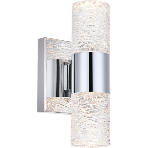 Vega LED 5 inch Chrome Wall Sconce Wall Light