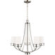 Robie 5 Light 24.13 inch Brushed Nickel Chandelier Ceiling Light